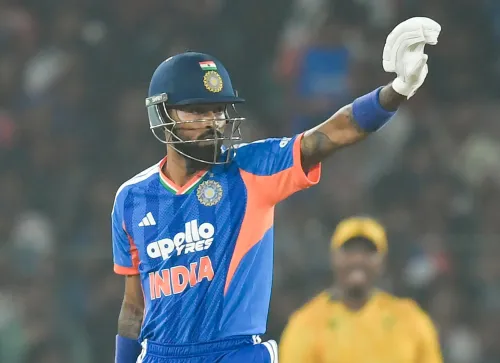 How did Hardik Pandya’s unbeaten 59 lead India to 175?