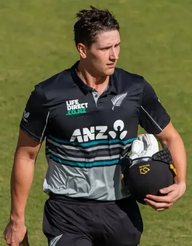 Bevon Jacobs' blazing 31 off 16 balls lifts New Zealand to 225/4 vs India in 1st T20I