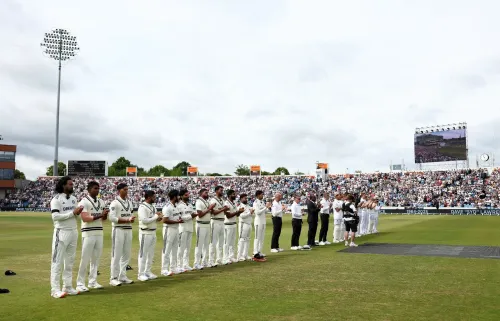 Did India and England Players Honor David Lawrence?
