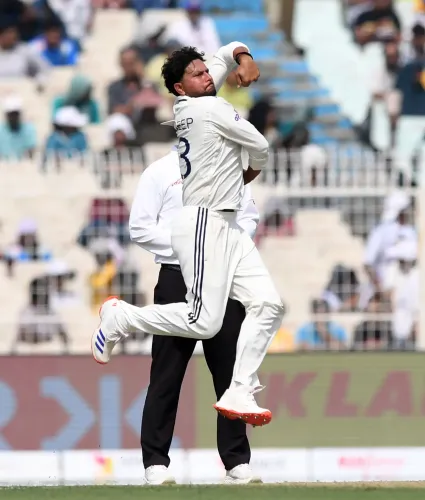 How Did Kuldeep Yadav Tackle Challenges on a Slow Wicket During the 1st Test Against South Africa?