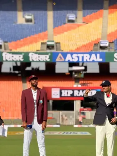 Did the West Indies Choose to Bat First Against India in the 1st Test?