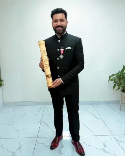 Rohit Sharma receives Padma Shri on June 23, the day he earned his first India cap