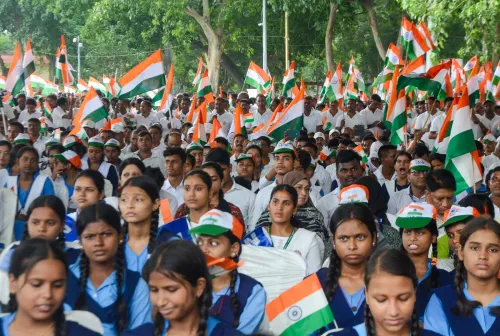 Patna: CM Samrat Choudhary participates in Tiranga Yatra