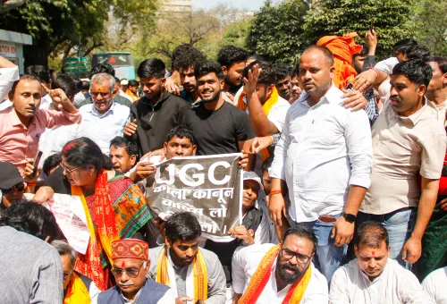 New Delhi: Rastriya Parshuram Sena Demonstration Against UGC Legislation