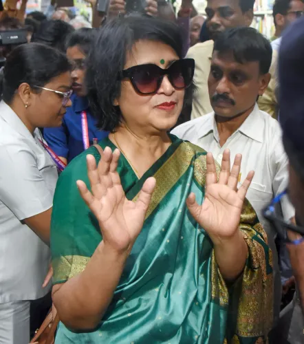 Kolkata: Taslima Nasrin visits Indian Coffee House