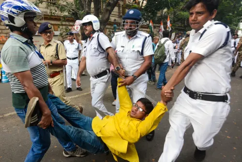 Kolkata: Congress protests against BJP-led state government