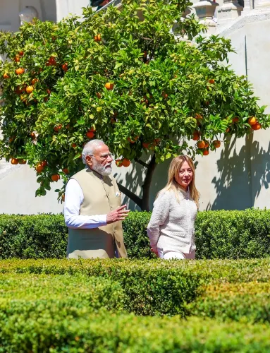 Rome: PM Modi Receives Ceremonial Welcome