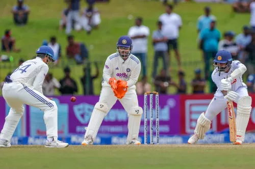 Dinusha 98* steers Sri Lanka to 383/8, lead India by 170 in 2nd Test