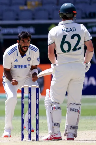 2nd Test: Travis Head Remains Unfazed by Jasprit Bumrah's Challenge