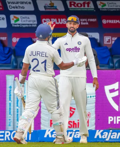 Jurel's 115 & Pant's 63 power India to 503/9 decl, SL reeling at 8/2