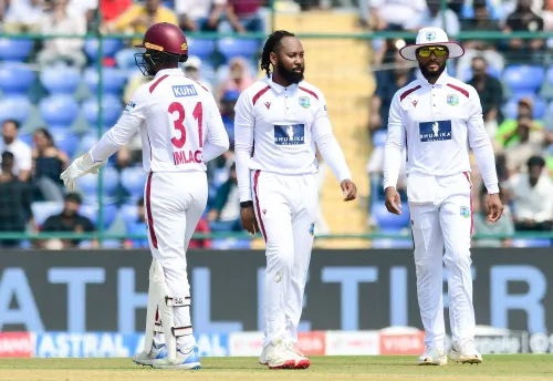 How Did West Indies Reach 26/1 at Tea After India's Declaration on 518/5?