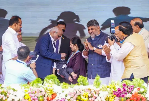 उपराष्ट्रपति, राज्यपाल और CM एक साथ — कांतीरव स्टेडियम में नशा विरोधी संदेश