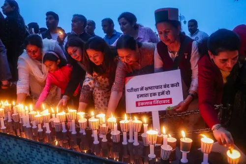 Shimla: Candlelight march in memory of deceased NEET students