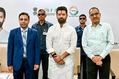 PMFME योजना समारोह में चिराग पासवान, अविनाश जोशी और देवेश देवल