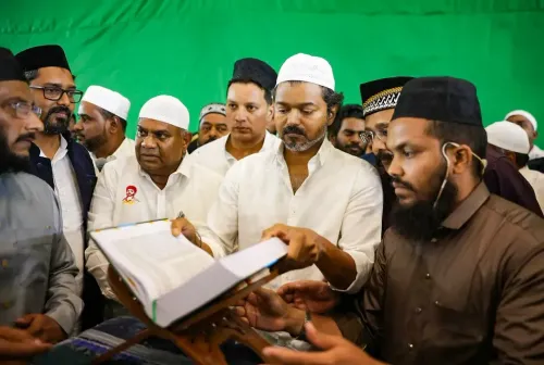 TVK Leader Vijay Participates in Iftar Gathering in Mahabalipuram