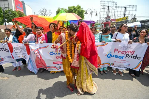 प्रयागराज: LGBTQA+ समुदाय ने क्वीयर प्राइड परेड का आयोजन किया