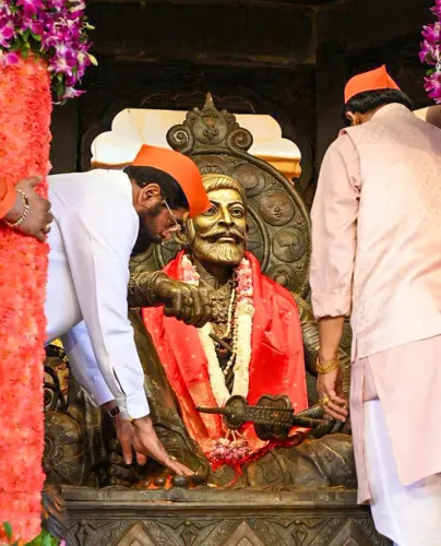 शिवराज्याभिषेक समारोह में उपमुख्यमंत्री एकनाथ शिंदे
