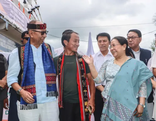 Manipur CM Yumnam Khemchand Singh visits Kangpokpi