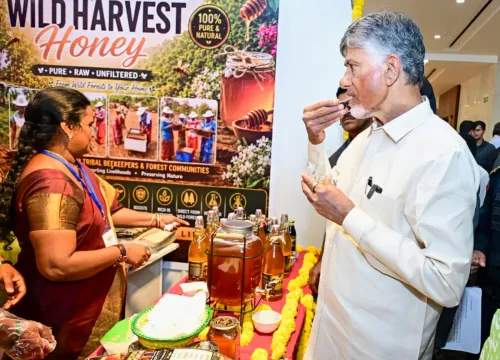 Amaravati: Chandrababu Naidu attends World Tribal Day event