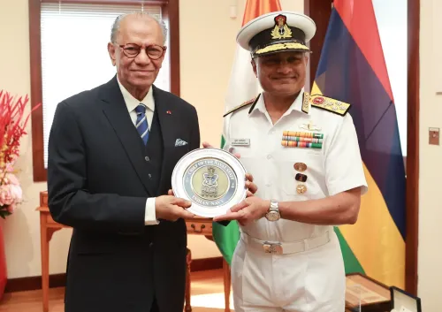 Port Louis: Krishna Swaminathan meets Mauritius Prime Minister Navinchandra Ramgoolam