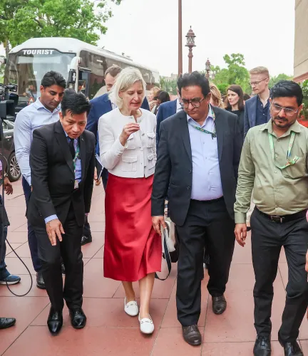 New Delhi: Angelika Niebler Heads European Parliament Group at Parliament