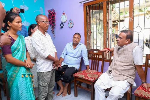 Sivasagar: CM Himanta Biswa Sarma visits flood-affected areas