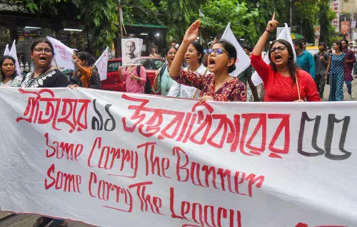 Kolkata: SFI members take part in Azadi Rally