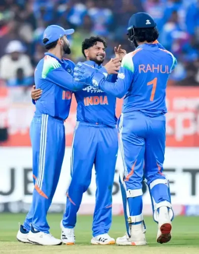 3rd ODI: De Kock slams ton but Kuldeep, Krishna four-fers help India restrict SA to 270 in series decider