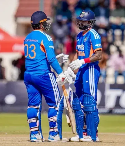 Sooryavanshi's 81 and Mayank's 3-29 power India to 3-0 T20I sweep over Zimbabwe