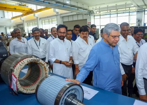 Hyderabad: Ashwini Vaishnaw visits Medha manufacturing facility