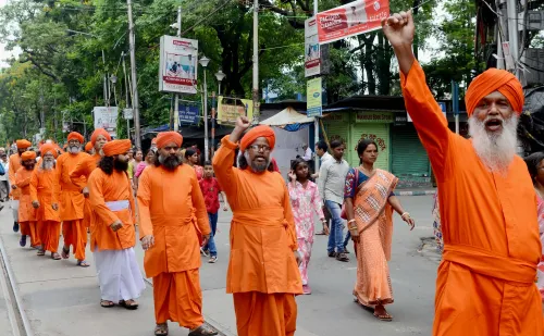 Kolkata: Ananda Marga Rally on Anandamurti Birth Anniversary