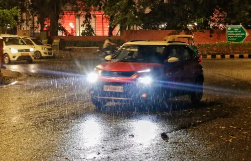 नई दिल्ली में बारिश