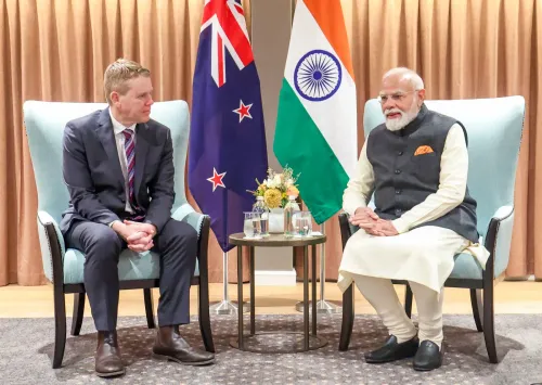 Auckland: PM Modi meets New Zealand Opposition Leader Chris Hipkins