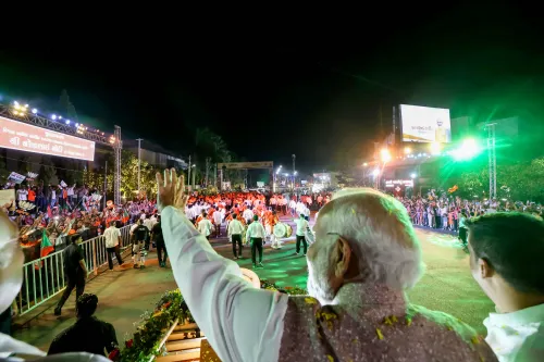 Vadodara: PM Modi Holds Roadshow