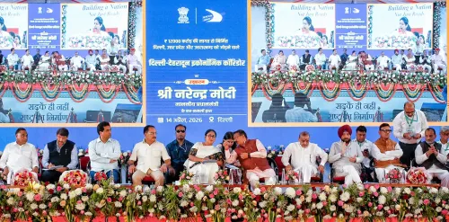 New Delhi: BJP officials participate in the inauguration of the Delhi-Dehradun Expressway