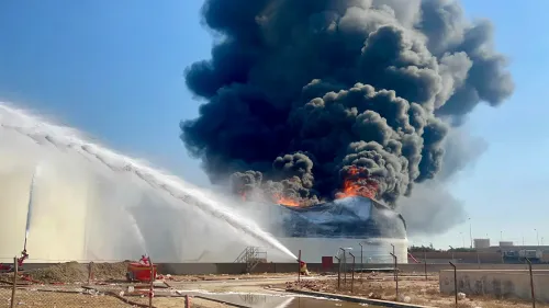 Zawiya: Fuel tank burns at oil refinery after direct attack