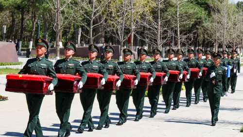 Remains of Chinese soldiers from Korean War returned to homeland