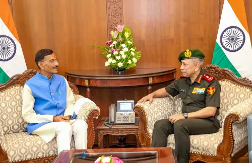 New Delhi: General N. S. Raja Subramani meets Sanjay Seth