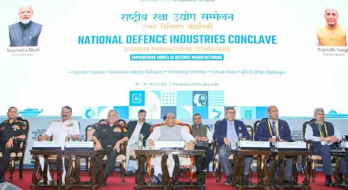 नई दिल्ली: राष्ट्रीय रक्षा उद्योग सम्मेलन 2026 में राजनाथ सिंह