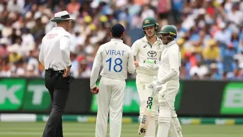 Kohli Faces Reprimand for Shoulder Incident with Konstas in 4th Test