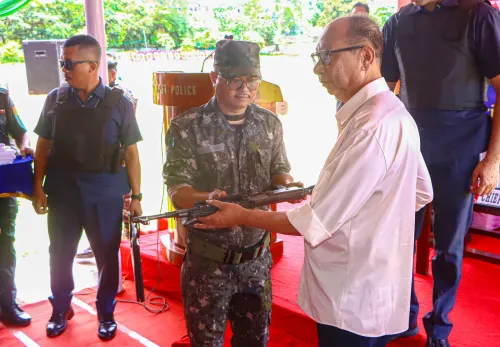 Imphal: KCP-Taibanganba cadres surrender arms