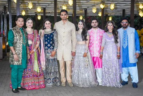 Mumbai: Arjun Tendulkar's mehendi and sangeet celebration