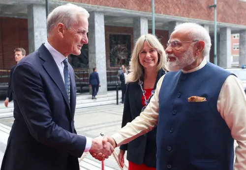 ओस्लो में मोदी और नॉर्वे के PM की मुलाकात