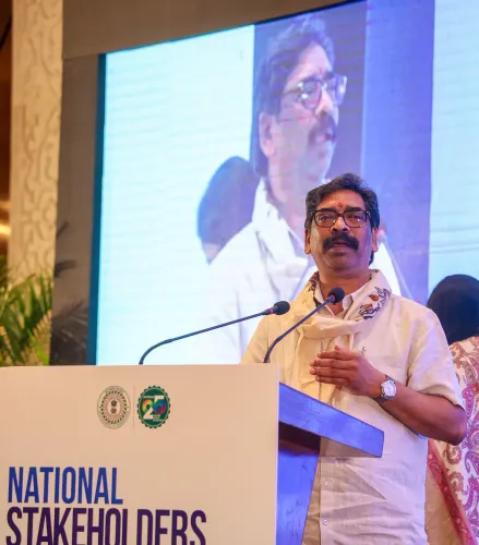 New Delhi: Hemant Soren at Stakeholders' Consultation