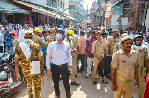 डालमंडी चौड़ीकरण: अधिकारी और पुलिस तैनात