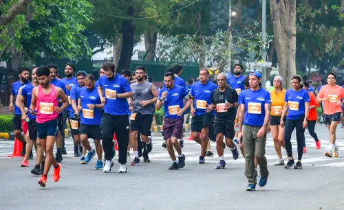 New Delhi: Half Marathon at Major Dhyan Chand Stadium