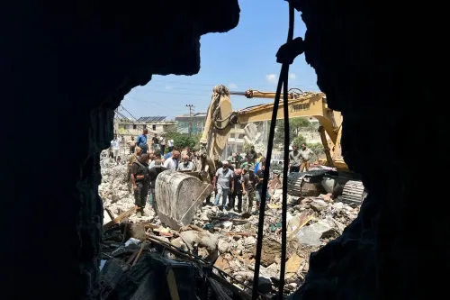Lebanon: Aftermath of Israeli airstrike in southern Lebanon