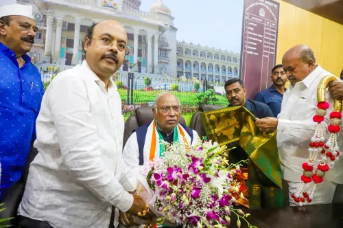 Bengaluru: Mallikarjun Kharge Receives Rajya Sabha Election Certificate