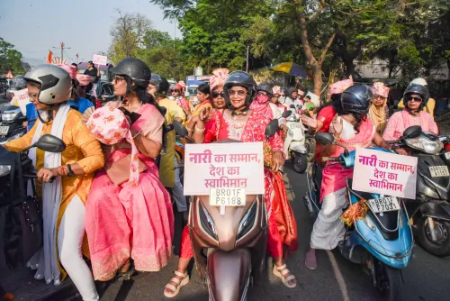 Patna: Scooter March for Nari Shakti Vandan Adhiniyam