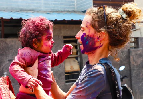 Holi Festivities at Seshadripuram in Bengaluru